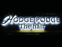 HODGE PODGE　LEDバックライト文字　施工実績